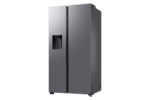 ثلاجة سامسونج RS70F64KETML (سعة 635 لتر، بابان متقابلان Side-by-Side، AI Inverter Compressor، موزّع ماء وثلج، Metal Cooling، دعم SmartThings)