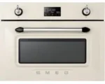 Smeg Built in Combi Microwave Oven Compact 45 cm Victoria Aesthetic Cream SO4902M1P