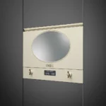Smeg Built in Combi Microwave Oven Coloniale Aesthetic Cream MP822PO