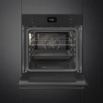 ⁦Smeg Built in Oven 60 cm SFP6301TVN Black Graphite⁩ - الصورة ⁦2⁩