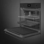 ⁦Smeg Built in Oven 60 cm SFP6301TVN Black Graphite⁩ - الصورة ⁦4⁩