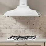 ⁦Smeg Decorative Wall Hood 90 cm Cortina Aesthetic Cream KC19POE⁩ - الصورة ⁦2⁩
