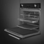⁦SMEG Victoria 60cm Built-In SteamOne Single Oven, Black SOP6902S2PP Combi Steam, Pyrolytic⁩ - الصورة ⁦6⁩