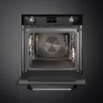 ⁦SMEG Victoria 60cm Built-In SteamOne Single Oven, Black SOP6902S2PP Combi Steam, Pyrolytic⁩ - الصورة ⁦7⁩