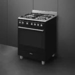 ⁦Smeg Cooker with Gas Hob 60x60 cm Classica Aesthetic Black SSA60MBL2⁩ - الصورة ⁦4⁩