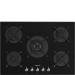 ⁦Smeg Gas Hob 70/75 Cm Classica aesthetic Black PV375N⁩ - الصورة ⁦5⁩