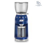 ⁦Smeg Coffee Grinder 50's Style Lavazza 1895 Blue Limited Edition CGF01LVEU⁩ - الصورة ⁦4⁩