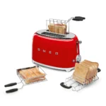 ⁦Smeg Moonlight Matt toaster 2‑slice, 2‑slot toaster 50's Style aesthetic TSF01MLMEU⁩ - الصورة ⁦3⁩