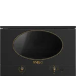 Smeg Built in Combi Microwave Oven Coloniale Aesthetic Black Graphite MP822AO