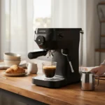 ⁦ماكينة قهوة LePresso Lucenero بضغط 19 بار وشاشة LCD – أسود⁩ - الصورة ⁦3⁩